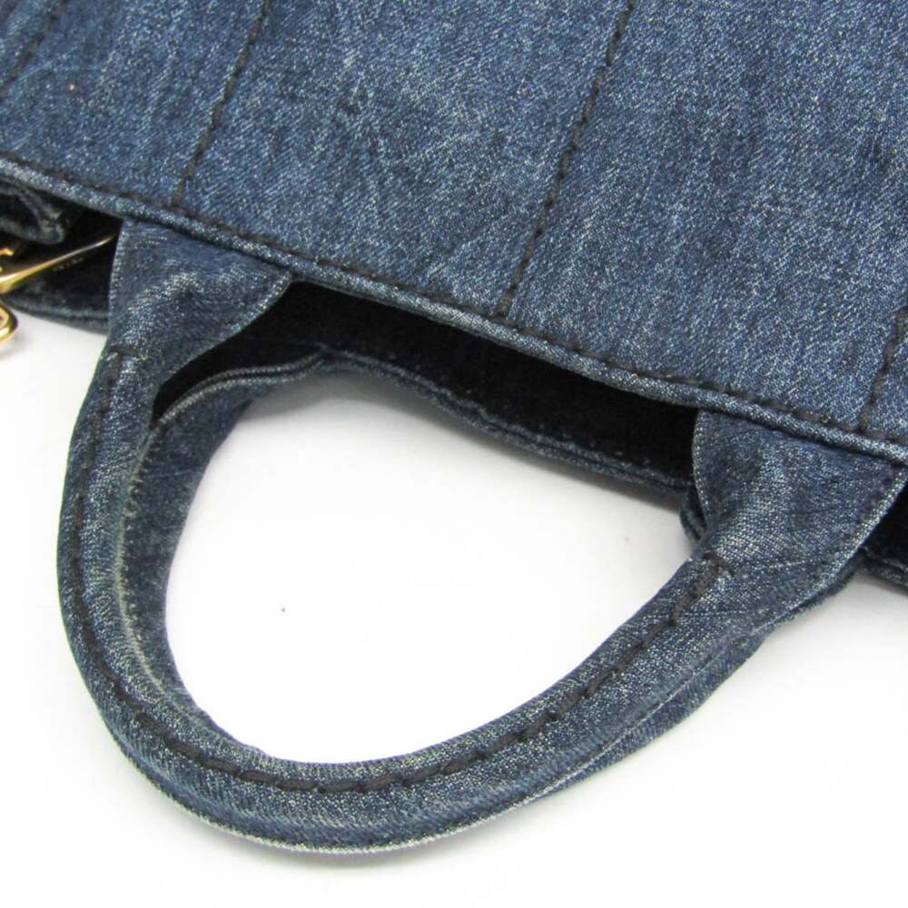 Prada Canapa Convertible Tote Denim #251111P71B - Picture 9 of 9
